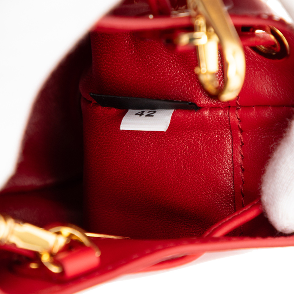 Pre-Loved Prada Mini Patent Drawstring Pouch - Picture 6 of 9
